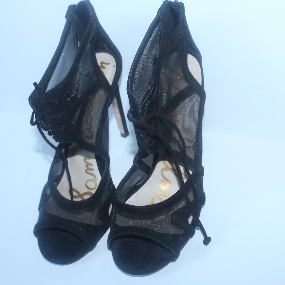 Black Mesh Sam Edelman Sandals
