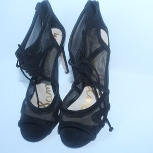 Black Mesh Sam Edelman Sandals