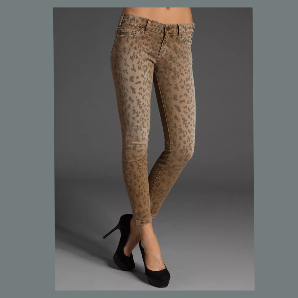 Current/Elliott The Stiletto Jean Camel Leopard