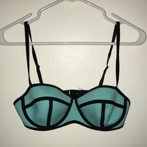 Top and bottom neoprene swimsuit