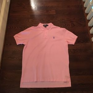 Ralph Lauren pink polo shirt, size large