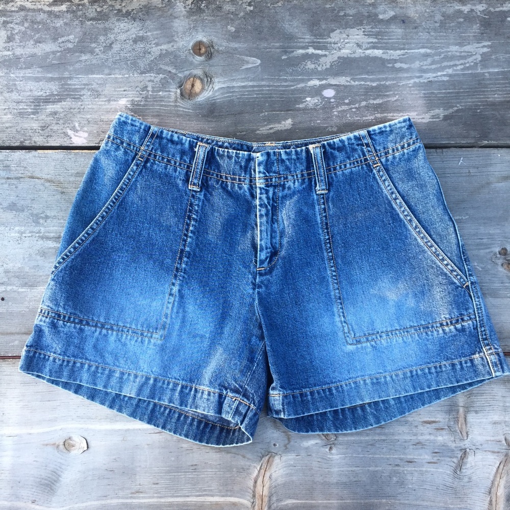 HALOGEN DENIM SHORTS SZ 0