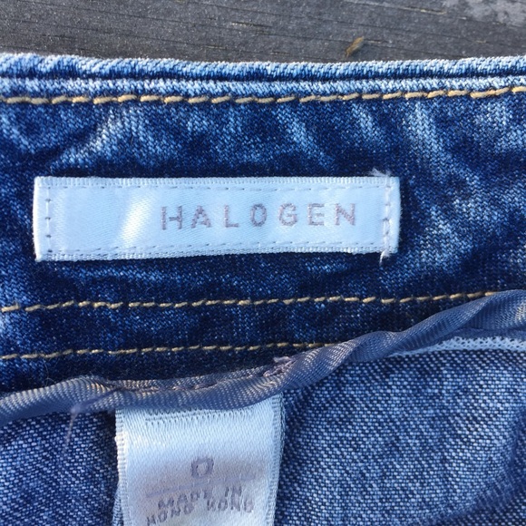 HALOGEN DENIM SHORTS SZ 0 - Picture 3 of 3