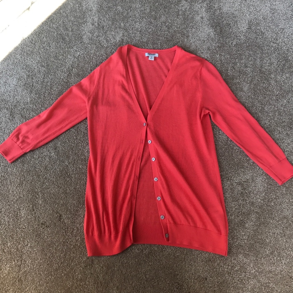Old Navy Peach cardigan! Perfect color for summer!