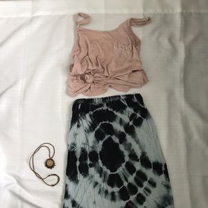 Tie Dye Maxi Skirt