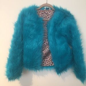 Faux fur jacket