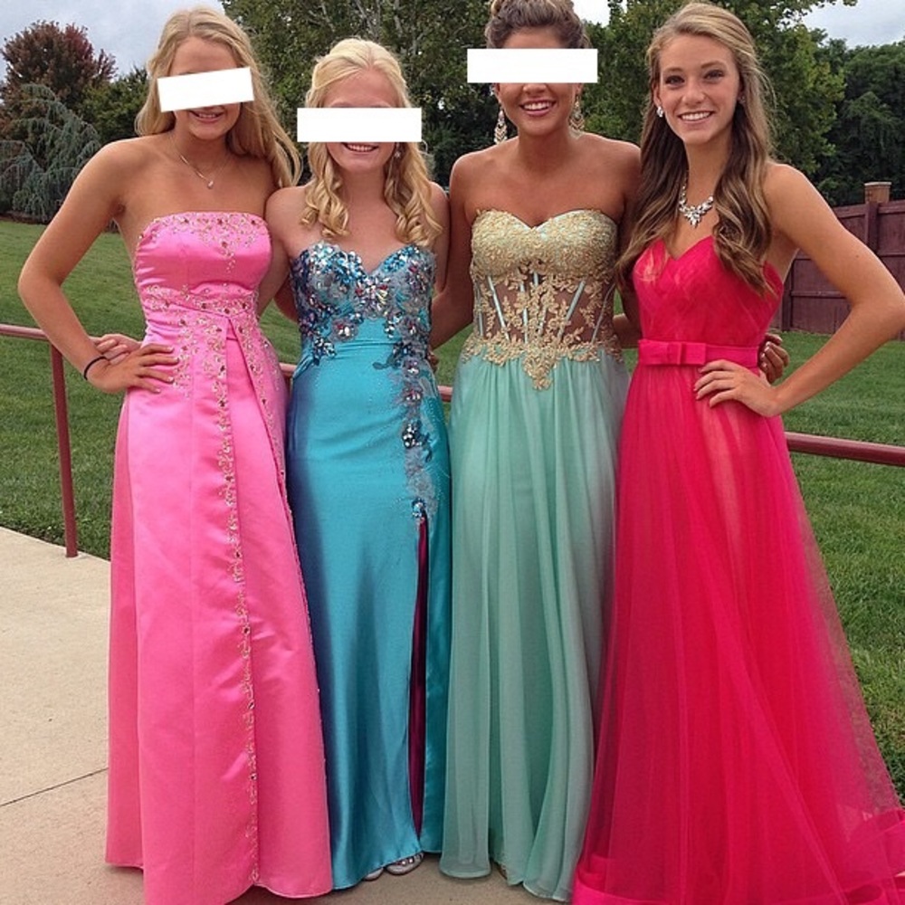 La Femme formal Prom Homecoming dress Size 0 Pink - Picture 4 of 7