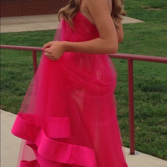 La Femme formal Prom Homecoming dress Size 0 Pink - Picture 7 of 7