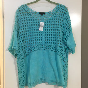 Lane Bryant crochet tunic Sz16