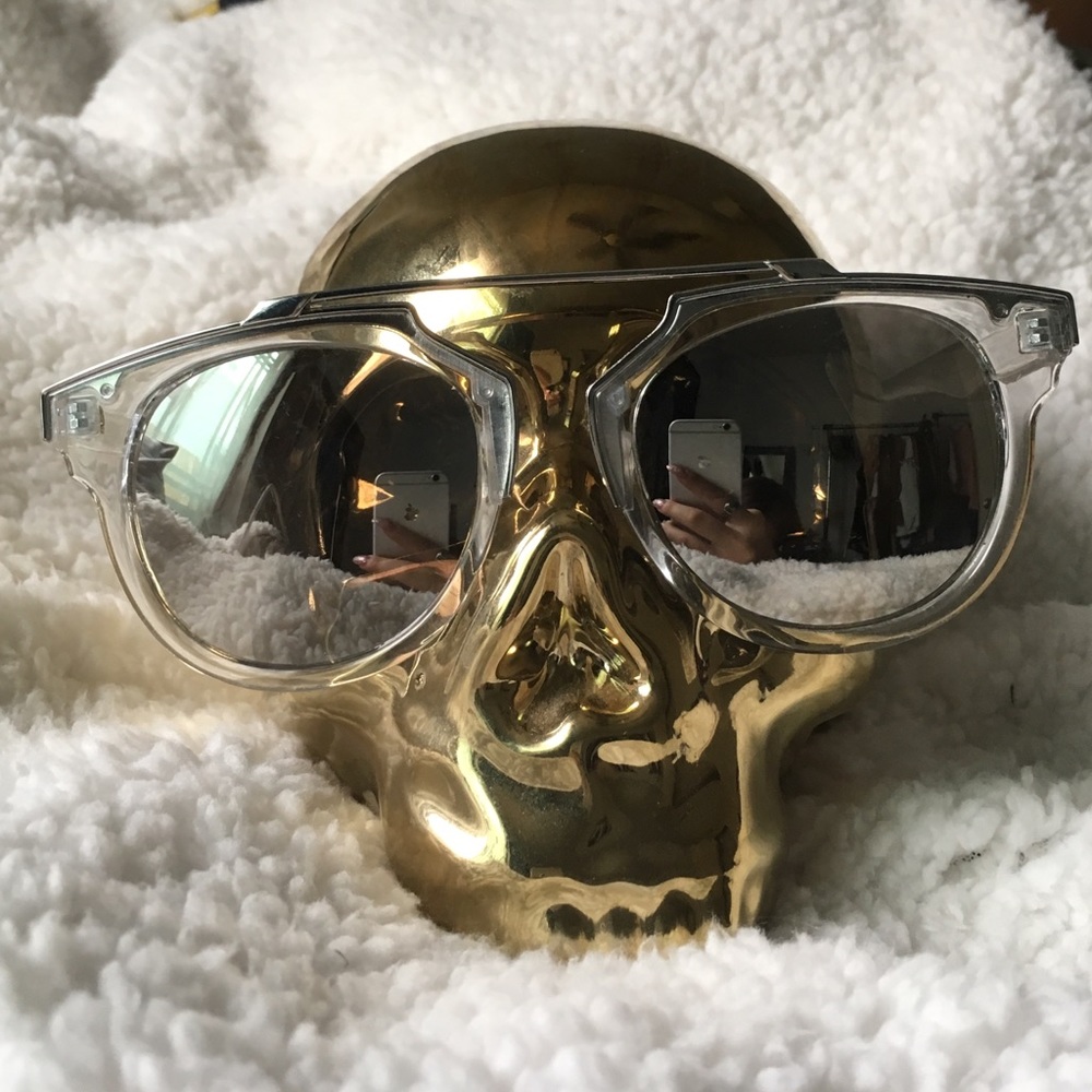 Clear Aviator Sunglasses