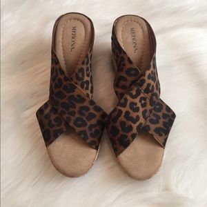 NWOT Target Leopard Wedges