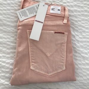 Hudson Rose Pink skinny jean. Nico mid rise