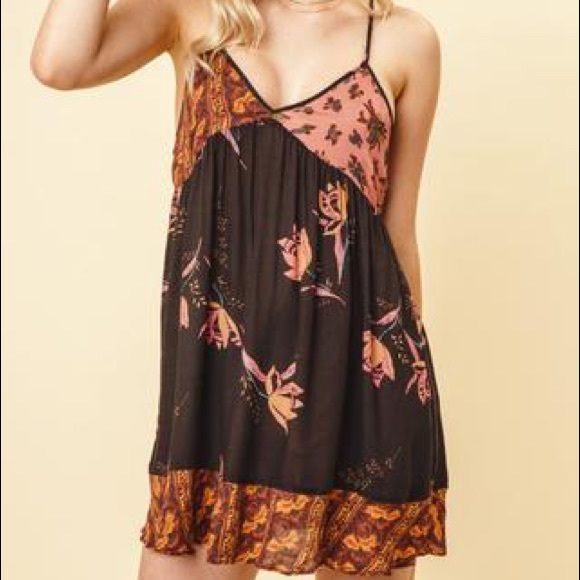 Free People Floral Slip Tunic dress - Picture 4 of 7