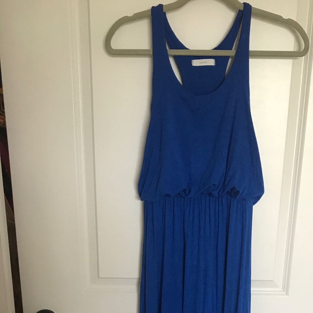 Royal blue lush maxi dress in medium- never worn