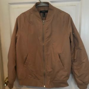 Beige bomber jacket