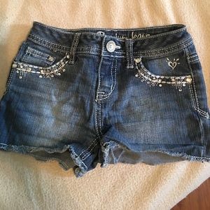 Justice for girls shorts size 8