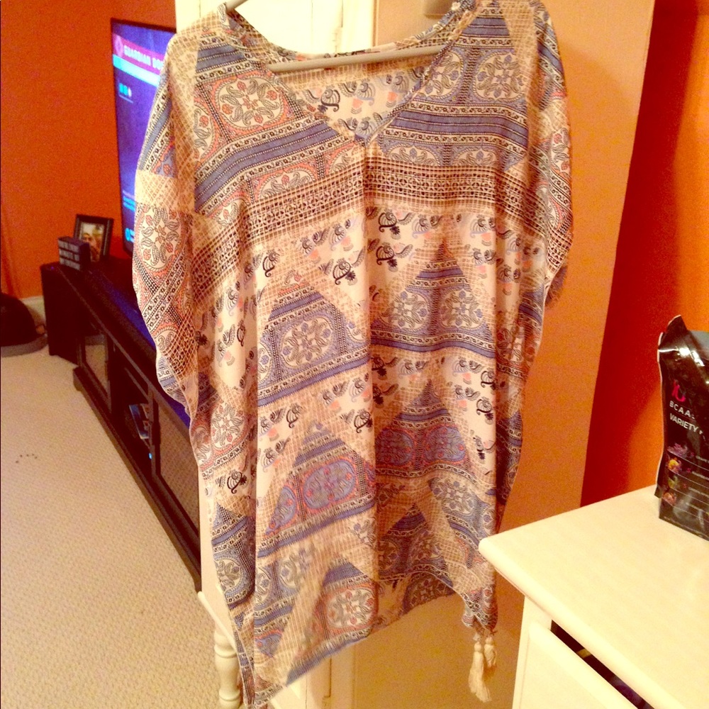 Poncho swim coverup