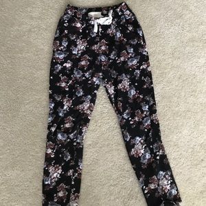 Anthropologie floral sweatpants