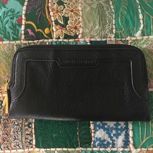 Aimee Kestenberg black leather wallet
