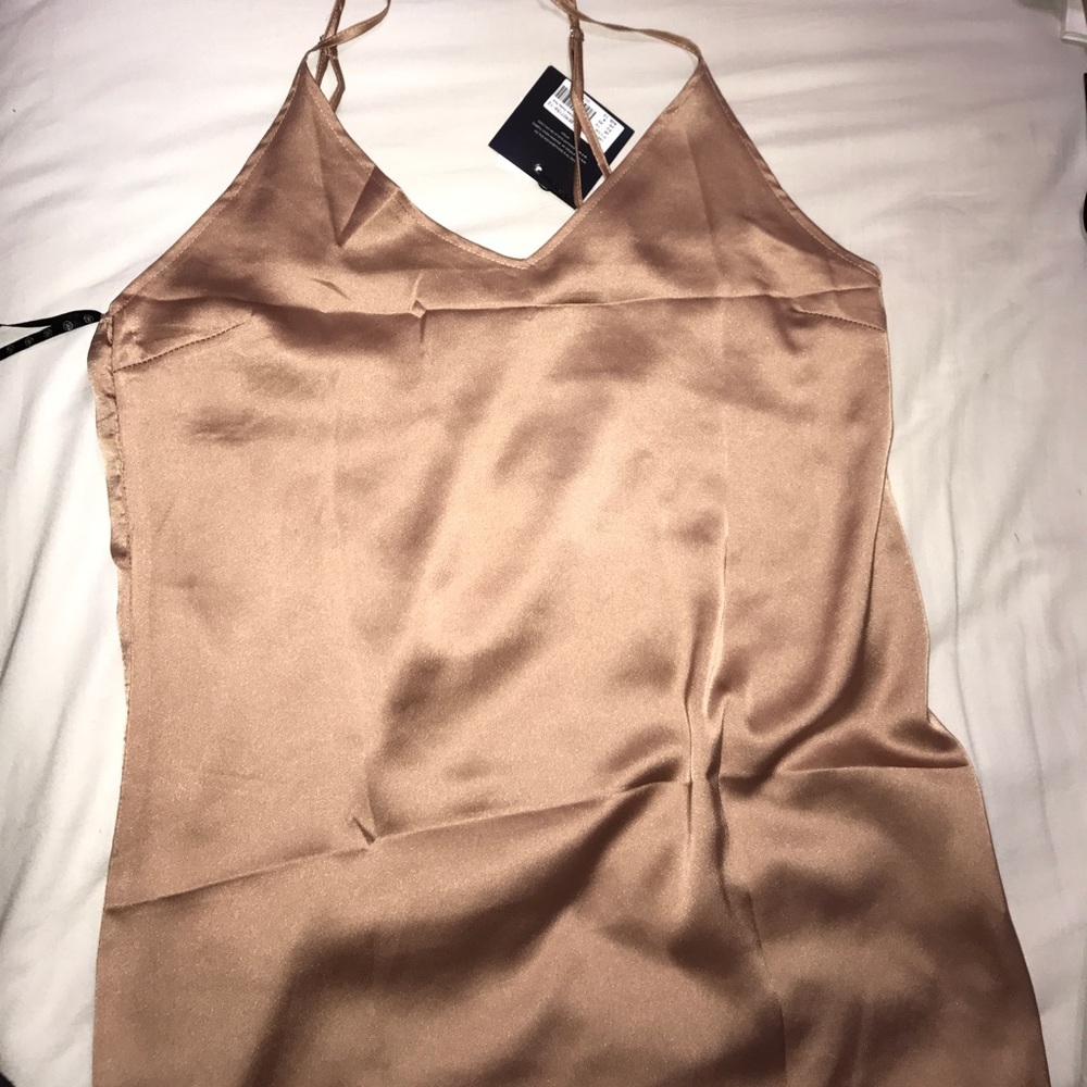 CARLIBYBEL X MISSGUIDED SILK CAMI DRESS