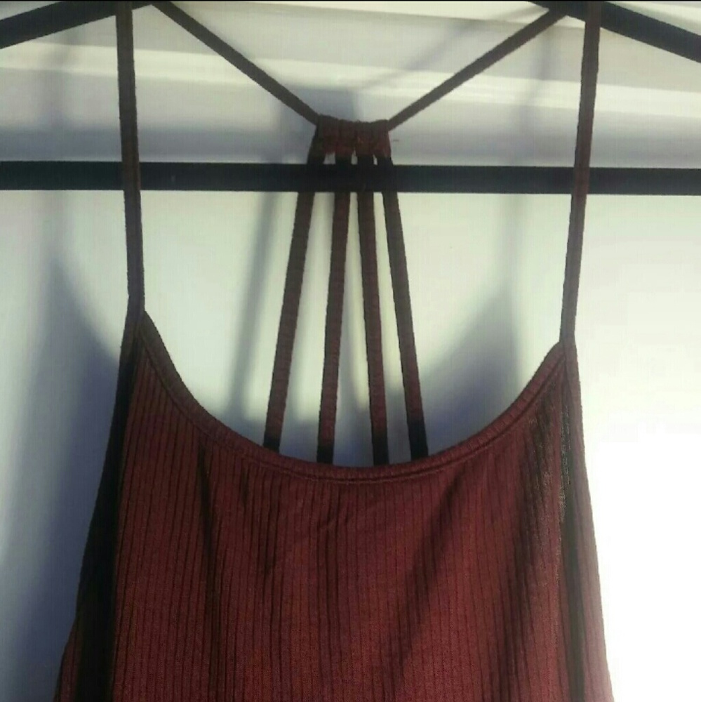 Burgundy dress