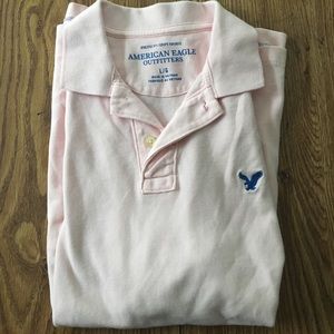 American Eagle pink polo