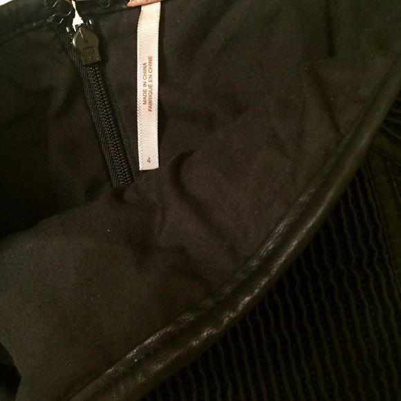 Free People Ribbed Leather Mini Skirt - Picture 5 of 6