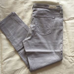 AG Stevie Ankle Polka Dot Jeans 32 Regular