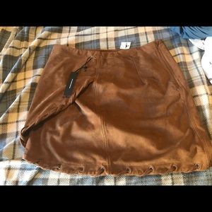 Suede looking skirt