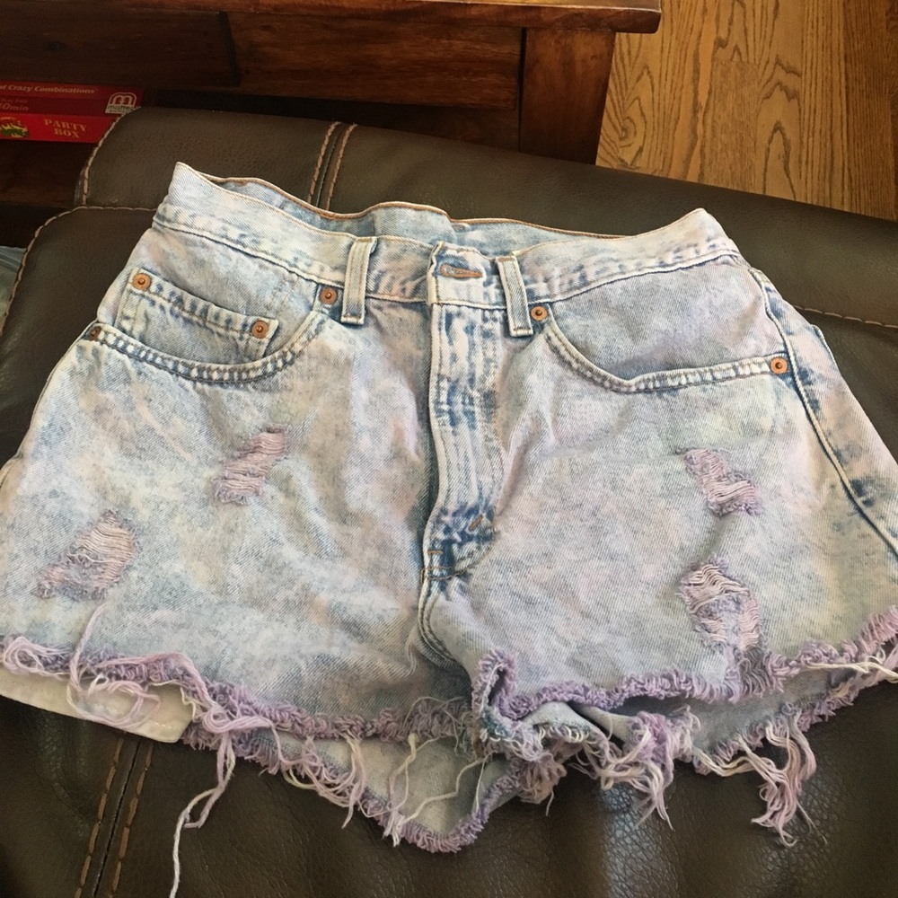 Levi Strauss denim cutoff shorts