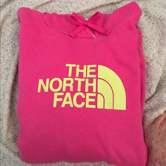 Pink/Green North Face Hoodie - SOLD📣💁🏻 - Picture 2 of 4