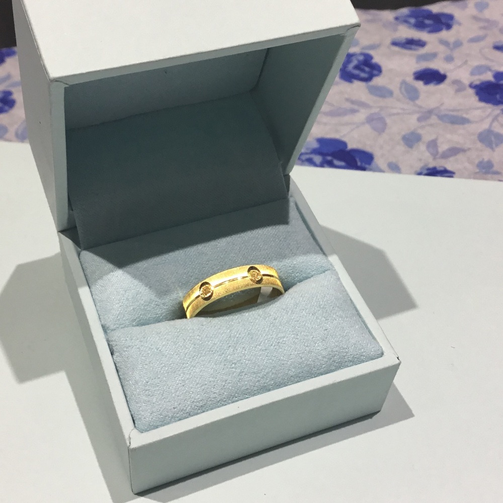 21K 21 Karat solid dubai gold ring band
