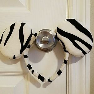 Mickey Ears zebra print