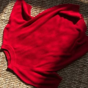 Beautiful Cherry Red Vintage Mock Neck