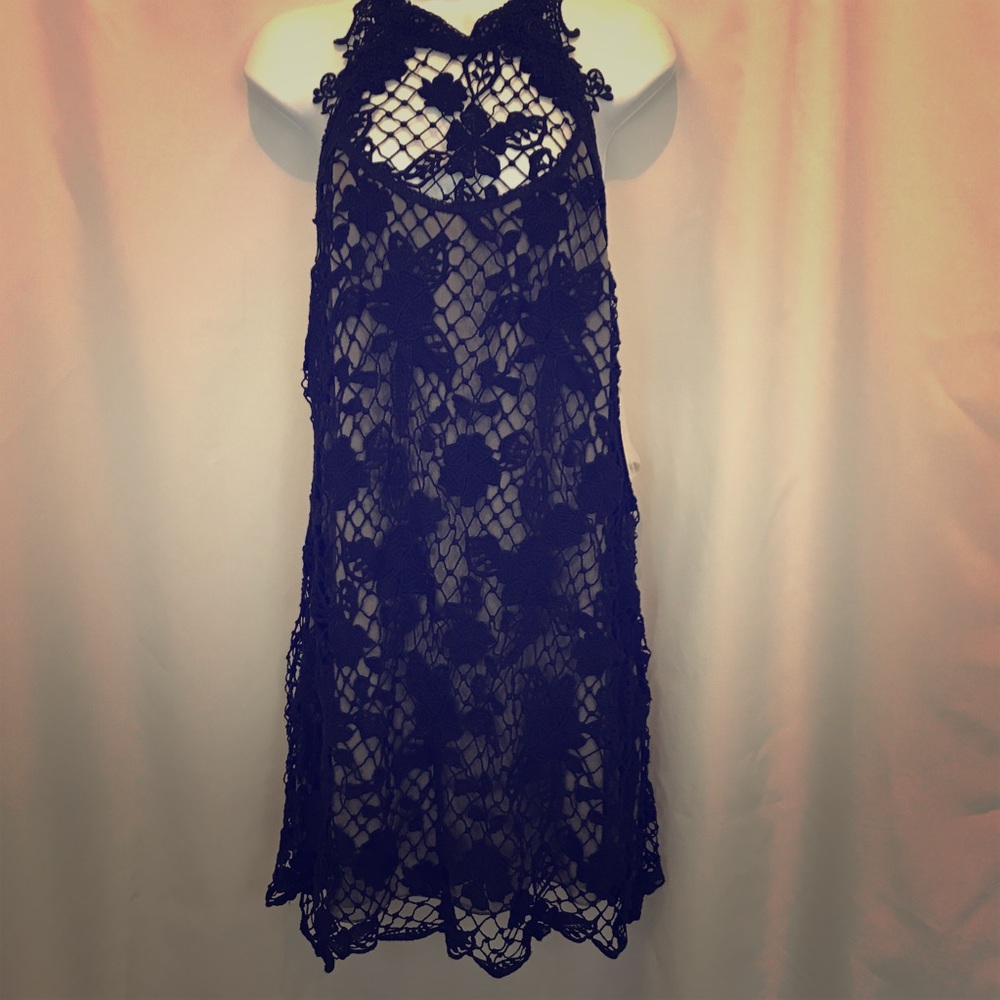Free People Snow Drop Lace Trapeze Dress - Picture 3 of 7