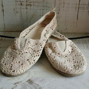 Brand new crochet slip ons.
