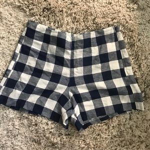 Checkered Print Shorts