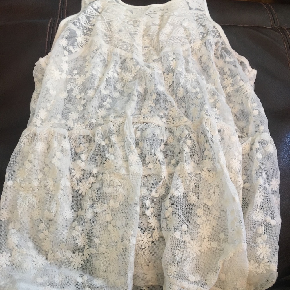 Lace tank top tunic