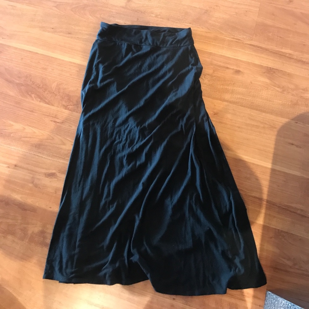 Black maxi skirt