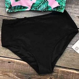 NWT Cupshe Black High Waisted Swimsuit Bottoms