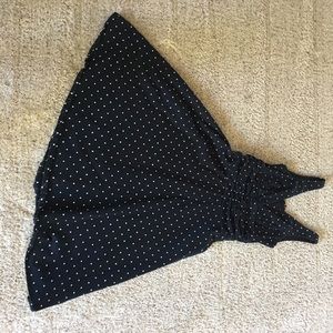 Black and polka dot 50's style dress.