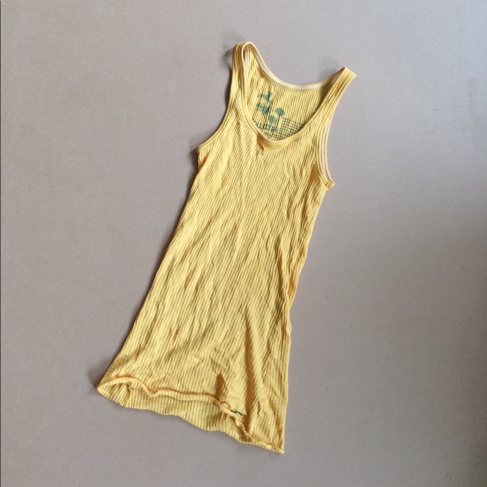 Hollister Yellow Tank Top