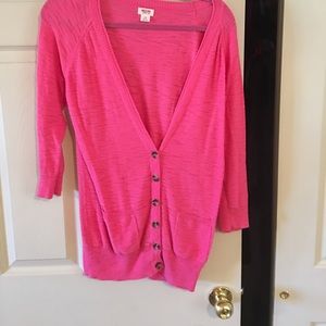 Pink cardigan
