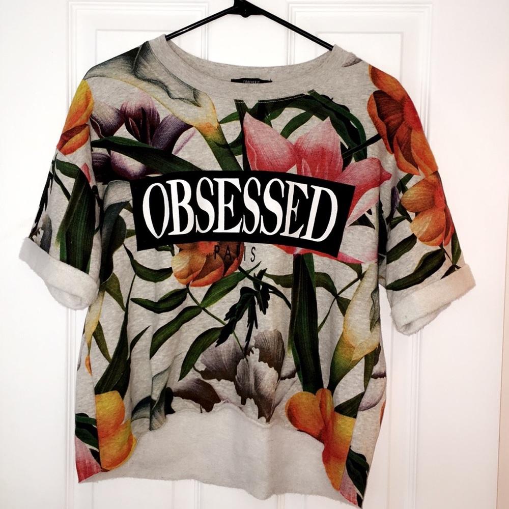 Colorful crop top.