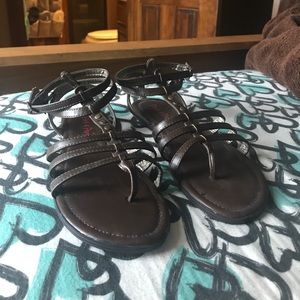 Brown Pink & Pepper sandals