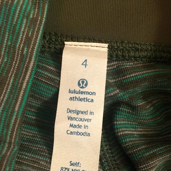 Lululemon Wunder Under Crop Fatigue Wee Space 4 - Picture 2 of 3