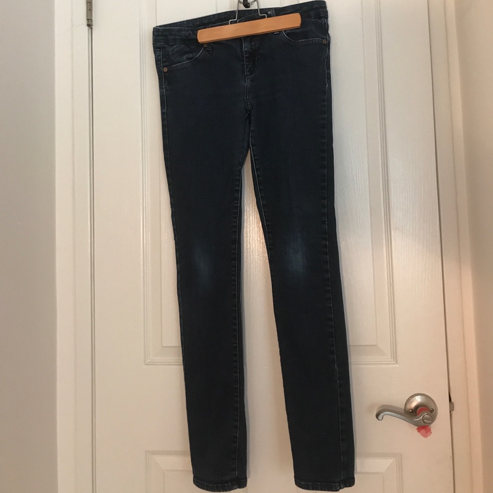 Dark wash denim jeans