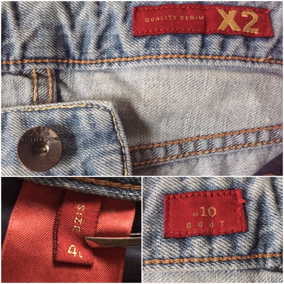 👖EXPRESS Distressed Boot Cut Jeans - Picture 5 of 5