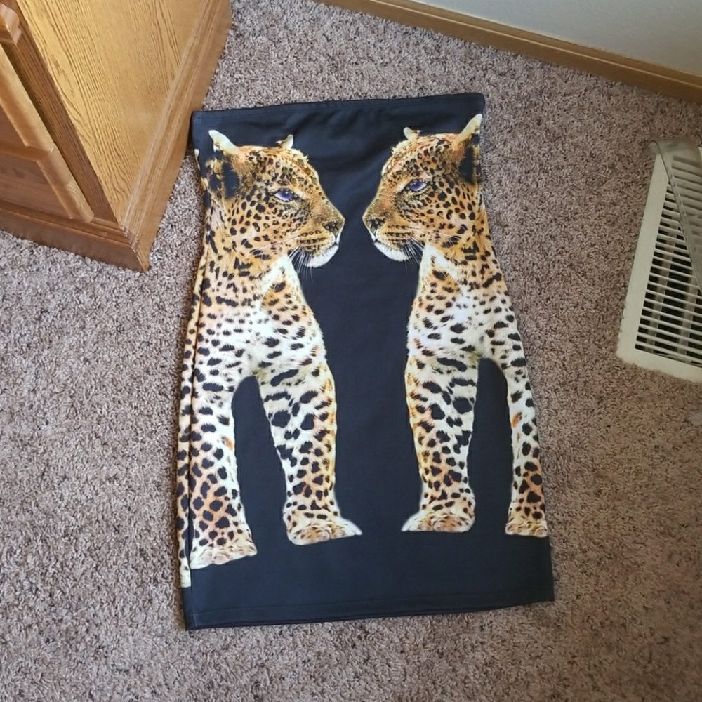 Tiger bodycon dress