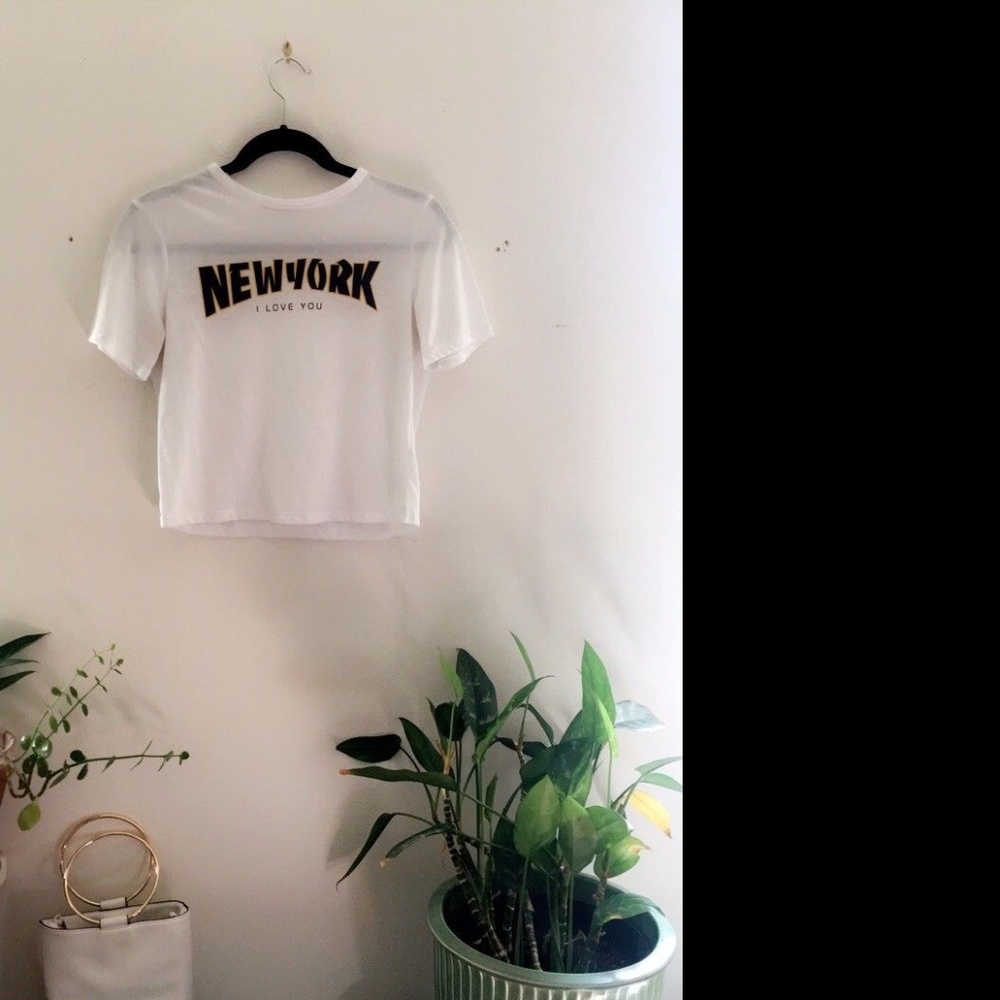 Zara Trafaluc Crop Top Tee Size M